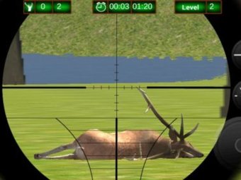 Стоп-кадр из игры «Охота на оленей 3D».